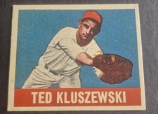 1948 Leaf #38 Ted Kluszewski Reds Rookie RC Nice picture