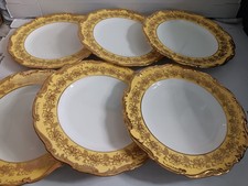 Vintage Coalport Hazelton Yellow Gold Encrusted Luncheon Plates 9
