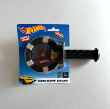 Mattel Hot Wheels Turbo Revvin' Rev Grip Bike Handlebar w/ Lights & Sounds NEW picture