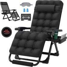 Sillón reclinable Zero Gravity XL de 29 pulgadas con cojín, sillón reclinable. picture