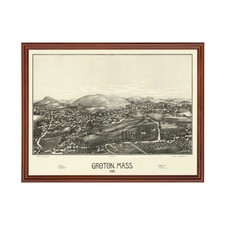 Old Map of Groton, MA 1886 - Vintage Groton Massachusetts Ar picture