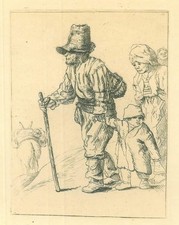 Peasant family on the tramp picture