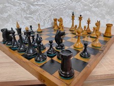 True Authentic VTG Soviet Chess Set 1950 s Mordovian Gulag USSR Original Board picture