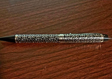 Rare MARQUIS by Waterford embossed filigree metal ballpoint twist pen. picture
