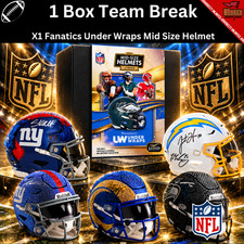 2026 Fanatics Under Wraps Mid Size Helemet --- X1 Box PYT #2804 picture