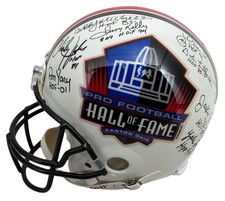 NFL HOFers Multi-Signed (18) Full Size Authentic Football Helmet Unitas 213066 picture