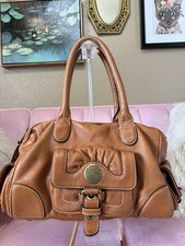 MarcBy Marc Jacobs ALINE Cognac Brown Leather Handbag Antique Gold Hardware picture