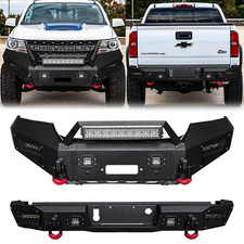 Vijay For 2015-2022 Chevy Colorado Steel Front/Rear Bumper W/Winch Plate&Lights picture