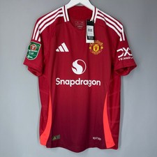 BNWT MANCHESTER UNITED 2024 2025 HOME AUTHENTIC JERSEY SHIRT #8 B. FERNANDES picture