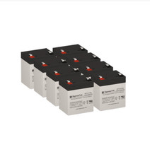 APC RBC152 UPS Battery Set of 8 Replacement Batteries by SigmasTek 12V 5.5Ah T2 picture