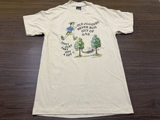 Vintage 1984 Joggers Never Run Out Of Gas T Shirt Single Stitch USA Anvil Large picture