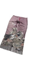Vintage Rare Y2K Purple Swan Women's L Knit Sweatpants Drawstring picture