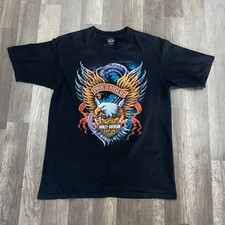 VNTG 1995 Harley Davidson Eagle North Carolina Holubek Made in USA Tee picture