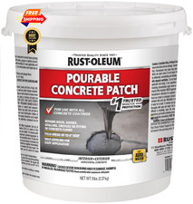 Rust-Oleum 369667 Pourable Concrete Patch, 5 lb 5 Pail (Pack of 1), Gray picture