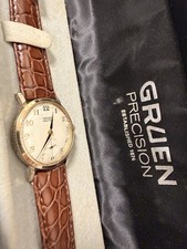 Vintage Gruen Precision 510R 17J Manual Wind Small Seconds 31.7mm w/ Box picture