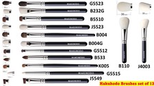 HAKUHODO 13Pcs Complete Makeup Brush Set, Natural Goat Hair Face & Eye Brushes picture