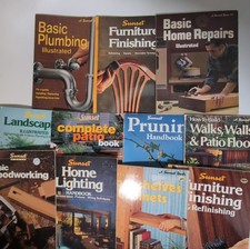 Vintage Sunset Books Lot of 11 Landscaping DIY Home Repair Woodworking picture