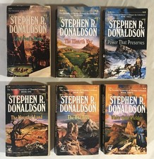 Stephen R. Donaldson paperback lot set full of 6 Thomas Covenant 2nd PB 1-3 picture