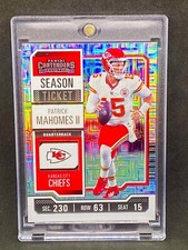 Patrick Mahomes  MOJO TICKET REFRACTOR  CARD PANINI CHIEFS MINT picture