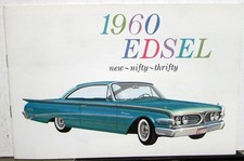 1960 Ford Edsel Ranger Villager New Nifty Thrifty Color Sales Brochure Original picture