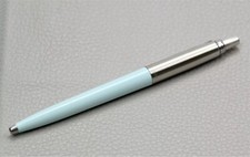New Parker Jotter Original Pen 50s Finish Medium Black Ink Made in France Blue picture