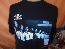 Vintage England World Cup Soccer Umbro Y2K T Shirt M picture