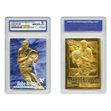 1996-97 KOBE BRYANT SKYBOX EX-2000 Credentials 23K GOLD ROOKIE BLUE GEM-MINT 10 picture