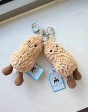 Jellycat Peanut Plush Keychain Bag Charm Amuseables Cute Soft Toy Gift NWT picture