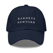 Barneys New York Hat Embroidered Baseball Cap New Yorker Hat Navy picture