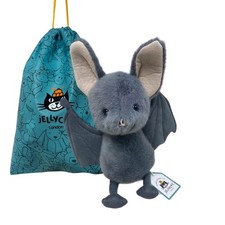 Jellycat Broox Bat Halloween Plush Toy Gray Brand New With Tag & Dust Bag Gifts picture