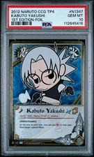 Bandai Naruto CCG TP4 Kabuto Yakushi N-1347 Promo 1st Ed Foil PSA 10 picture
