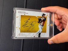2014 Bbm - 1st Version Promotion Art of Auto Shohei Ohtani #WB1 (RC) picture