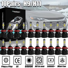Wholesale 10Pair H11 LED Headlight Bulbs Kit 6500K Bright White Headlight Bulbs picture