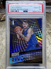 2018-19 Panini Revolution - Rookie Revolution Luka Dončić #1 (RC) PSA 10 picture