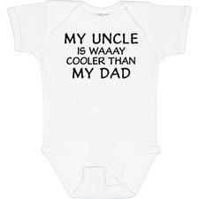 Inktastic My Uncle Is Waaay Cooler Than My Dad Baby Bodysuit From Father Brother picture