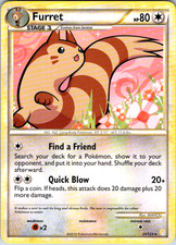Furret 21/123 HeartGold SoulSilver Rare 2010 NM picture