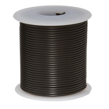 24 AWG Gauge Solid Hook Up Wire Black 100 ft 0.0201