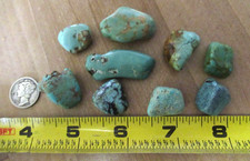 ~SALE~ 49g.  KINGMAN TURQUOISE STONES  17mm X 15mm - 30mm X 17mm  #919 picture