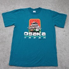 Vintage Osaka Japan Shirt Mens XL Blue Princess Cruises Cotton Single Stitch S/S picture