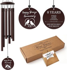 Bronze Anniversary 8 Year Gifts – Bronze Wind Chimes – 8Th Anniversary Romantic picture