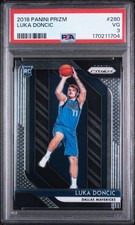 2018 Luka Doncic Rookie RC Panini Prizm #280 Mavericks Graded PSA 3 VG picture