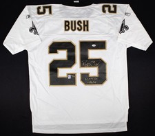 Reggie Bush Signed/Autographed Saints Reebok Authentic Jersey 1st TD JSA COA LE  picture