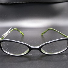 Steve Madden SP81 Black Green Leopard Full Rim Eyeglass Frames 48-17-135 Womens picture