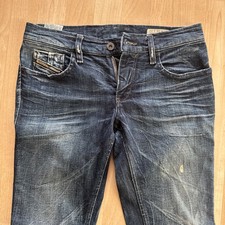 Diesel Zivy Stretch Womens Jeans Zip Ankle  Size 28W 32L Made In Italy  picture
