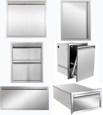 20 Size Stainless Steel Door Access Outdoor Kitchen Island Door Drawer BBQ Grill picture