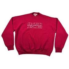Vintage Fruit Loom Sweatshirt Mens XL Nike Embroidered Swoosh USA 90s Boot Leg picture