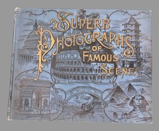 1892 Antique Large Hardcover Book Superb Photographs of Famous Scenes 9