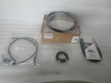18-22 Harley Softail LA Choppers Midnight Braided Handlebar Cable Kit 12