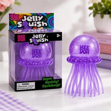 Authentic Schylling NeeDoh JellySquish Jellyfish – Purple | Brand New & Factory  picture