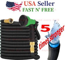 5 Time Stronger Deluxe Expandable Flexible Garden Hose Water Hose 25 50 75 100FT picture